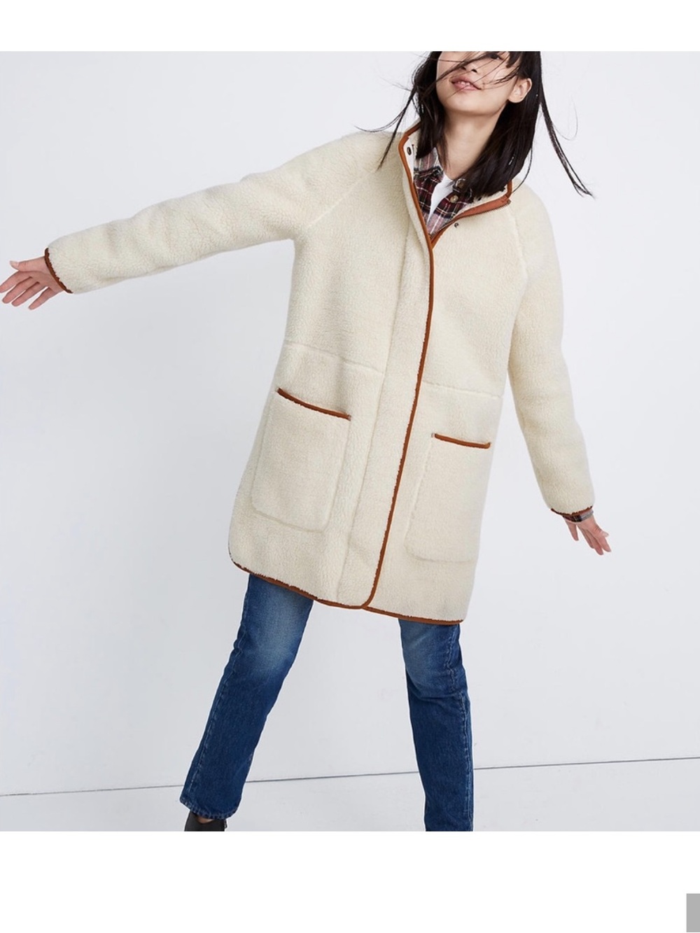 Madewell Sherpa Estate Coat M